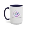 Inspirational Living Happily Connected Coffee Mug - 11oz & 15oz - Image 2